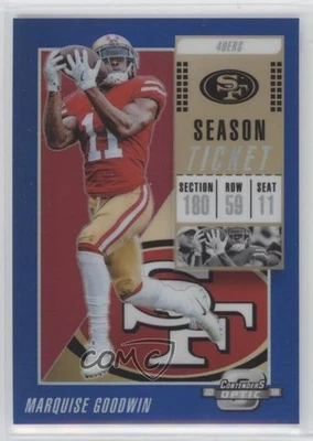 2018 Panini Contenders Optic Blue Prizm /99 Marquise Goodwin #15 - Image 1 of 2