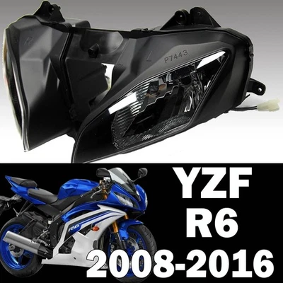 US Front Headlight For Yamaha YZF R6 2008 2009 2010 2011-2016 Headlamp Assembly - Изображение 1 из 4