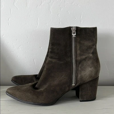 Botines Michael Kors Dawson Gamuza Gris Profundo Talla 8.5 Foto 1 de 4