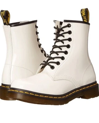 Dr. Martens 1460 W Patent Leather Fashion Boot Size 7 - Image 1 of 4