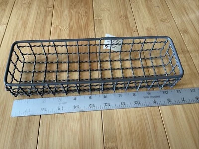 Cesta de almacenamiento de alambre colgante de metal montada en la pared cocina baño manualidades decoración Foto 1 de 4