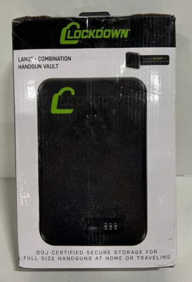 Lockdown Handgun Vault Compact Combination DOJ Certified Key security - Image 1 of 2
