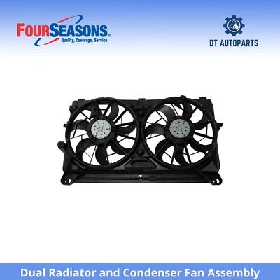 Conjunto de ventilador de condensador/radiador doble 4 estaciones para Chevrolet Silverado 3500 HD 07-10 Foto 1 de 4