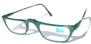 NWT Vintage 90's Carbon Fiber Rectangle Half Frame Reading Glass+3.25 (S.Green) - Picture 1 of 3