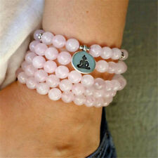 8 mm 108 perles quartz rose bracelet cristal moine à faire soi-même