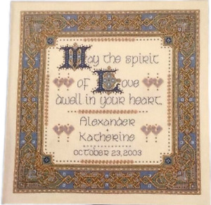 Joan Elliott Design Works Crafts Wedding Prayer #9982 Counted Cross Stitch Kit