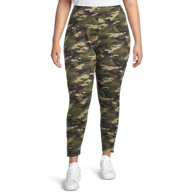 迷彩踝打底裤无边界绿色 XXL(19) 运动服全新带标签 — 第 1/4 张图片