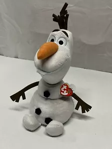 Disney Frozen Olaf 10" Ty Beanie Buddy Plush Toy Stuffed Animal Snowman - Picture 1 of 5