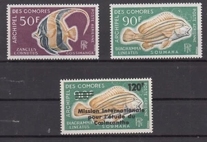 RO25575/ FRENCH COMOROS – FISH – Y&T # A23 / A24 – A52 COMPLETE MINT MNH - Picture 1 of 2