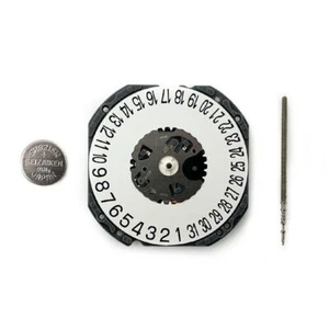 Hattori VJ42 Seiko Quartz Watch Movement Date at 6 o'clock Black & White VJ42B - Picture 1 of 2