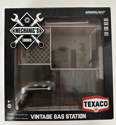 Greenlight Mechanic's Corner 德士古老式加油站型号 2017 限量版 — 第 1/4 张图片