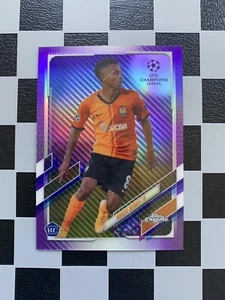 2020-21 Topps Chrome UCL RC Marcos Antonio Purple Carbon Fiber Donetsk - Bild 1 von 2