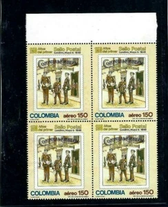 FIRST POSTAGE STAMP 150th ANNIV.      COLOMBIA bklt of 4  1990 - Picture 1 of 2