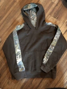 Ranger Boys Hooded Sweatshirt Brown Camo Large 12-14 - Picture 1 of 4