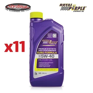 ROYAL PURPLE 5W40 OLIO MOTORE LUBRIFICANTE 100% SINTETICO Synerlec® 11 LITRI - Foto 1 di 1