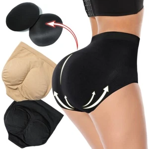 Women Padded Seamless Butt Lifter Hip Enhancer Shaper Panties Fake Ass Briefs US - Picture 1 of 23