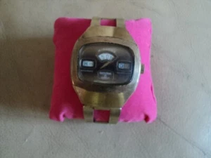 SICURA BREITLING AUTOMATIC JUMP HOUR GENTS WATCH 1970s 17 JEWELS WORKING - Picture 1 of 9