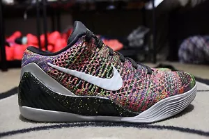 DS Nike iD Kobe 9 Elite Flyknit Mamba Moment SZ 8 Multicolor Grey - Picture 1 of 8