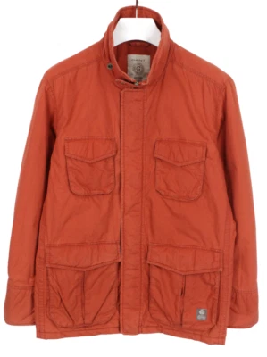 GANT Veste Homme LARGE Col Montant Doublée Rouge Décontractée Poches Zip Complet - Photo 1/4