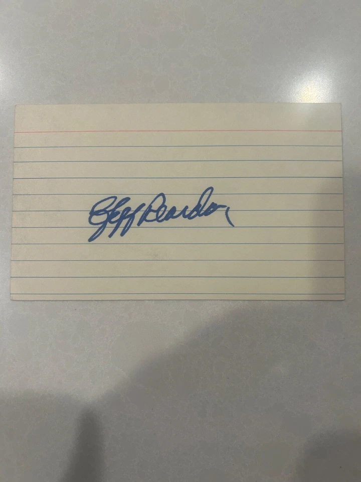 Jeff Reardon auto autograph signed index card Foto 1 de 1