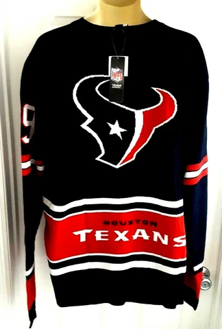 Houston Texans JJ WATT Sweater Size Medium or XXL 2XL Ugly Christmas holiday New Cover