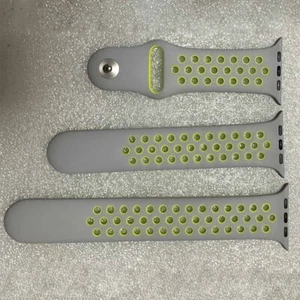 Correa deportiva genuina para Apple Watch 38 mm 40 mm 41 mm plana plateada/voltio - Imagen 1 de 3