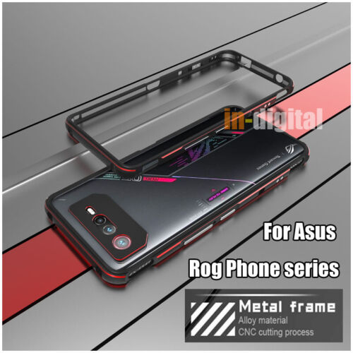 Metal Frame Phone Case for Asus ROG Phone 8 Pro 7 Ultimate 6D 6 Pro 5 Ultra Thin