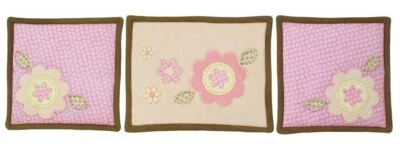 Juego de 3 colgantes de pared adornados de enfermera para bebé Summersault, rosa Fiona/marrón Foto 1 de 4