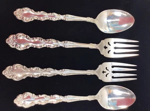 Oneida Beethoven ROSE Lot of (4) 2 Teaspoon 2 Salad Fork Free Ship - Picture 1 of 6