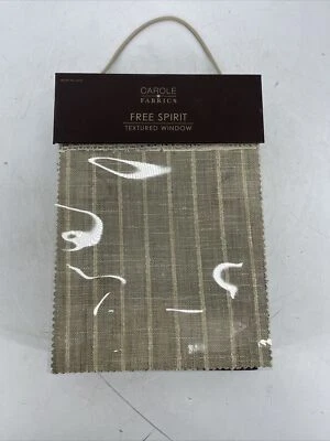 Carole Fabrics Free Spirit Textured Window Sample Swatch Book #6132 - Image 1 of 4