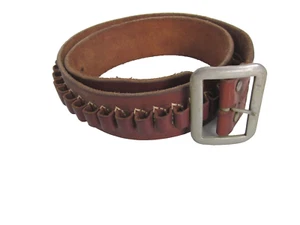 Vintage George Lawrence Co. Leather Ammo Cartridge Belt 25 Loops fits .38 Cal - Picture 1 of 15