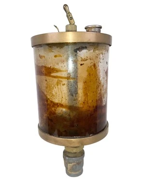 Engrasador de motor de vapor Essex Latón Hit and Miss - Grande 4x5 Foto 1 de 3