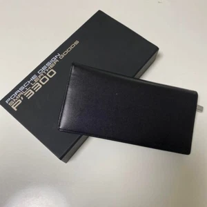 Cartera larga de cuero Porsche Design P'3300 negra usada - Imagen 1 de 6