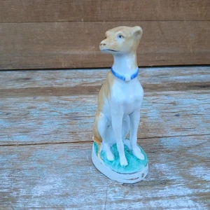 Vintage Staffordshire Keramik Windhund Whippet Hund Figur - Bild 1 von 6