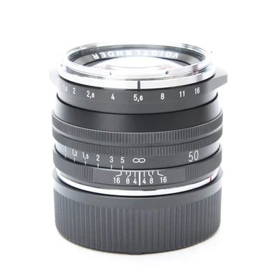 Voigtlander NOKTON Vintage Line 50mm F/1.5 ASPH II VM MC Black -Near Mint-#219 - Image 1 of 4