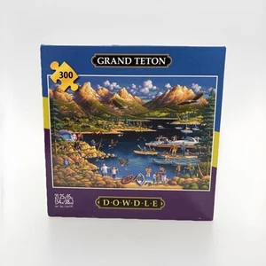 Dowdle Puzzle, "Grand Teton" 300 Larger Pieces, 21.25" x 15" Complete New Boats. - Picture 1 of 4