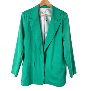 NEU Zara Gr. M grüner Long Blazer Jacke vorne offen - Bild 1 von 8