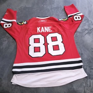 Camiseta deportiva de los Chicago Blackhawks para hombre talla pequeña Patrick Kane Reebok Premier roja #88 - Imagen 1 de 12
