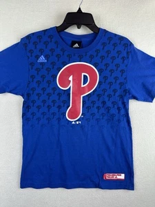 Adidas Philadelphia Phillies T-shirt Youth Large Blue Short Sleeve Logo - Picture 1 of 7