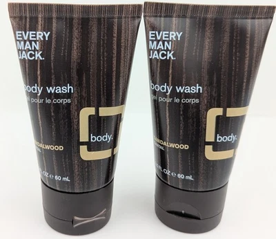 Every Man Jack Sandalwood Body Wash 2fl.oz. x2 Travel Size - Image 1 of 2