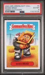 2024 GPK GreenLight Series 6 #5 Boxed Brad Sticker PSA 6 EX-MT Garbage Pail Kids - Picture 1 of 3