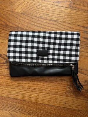 Bolso sin asas plegable Funky Monkey con cierre magnético y cremallera dorada Foto 1 de 4