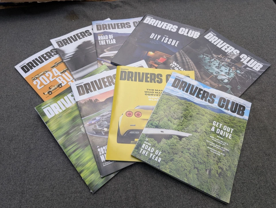 LOT OF 9 HAGERTY DRIVERS CLUB MAGAZINES 2024 - 2025 Issues# 83-91 Excellent Cond Foto 1 de 4