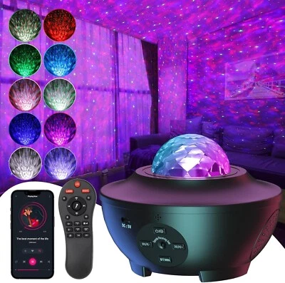 Sternenhimmel Projektor LED Sternenlicht mit Bluetooth Lautsprecher Timer Licht - Bild 1 von 4