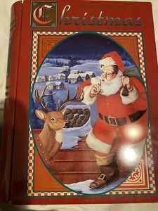The Tin Box Company of America Twas The Night Before Christmas Metal Book Opens - Picture 1 of 4