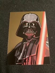 2009 TOPPS STAR WARS GALAXY SERIES 5 CARD BRONZE FOIL 14 OF 15 DARTH VADER - Picture 1 of 2