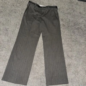 Mens River island, Grey Pinstripe Office, Smart trousers size W32 L 30 - Picture 1 of 12