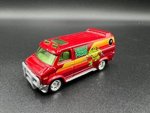 Hot Wheels Custom GMC Panel Van Red Teenage Mutant Ninja Turtles 4/5 Great! - Picture 1 of 4