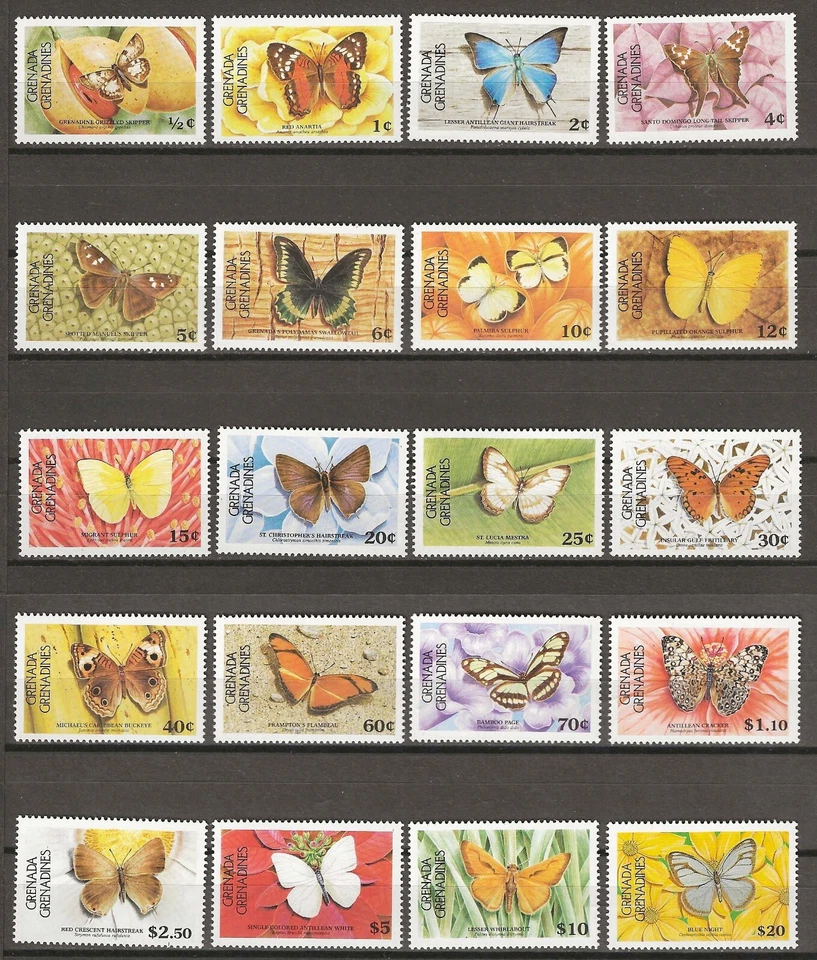 GRENADA/GRENADINES 1985/89 SG 670/688b MNH - Image 1 of 1