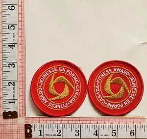 Participaction Fitness Canada Gold Awards 2 Jacket Vest Patches - Picture 1 of 1